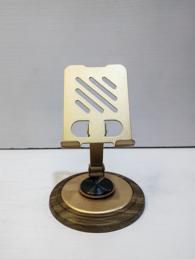Adjustable Phone stand , 360 degree rotation, metal quality , gold color 