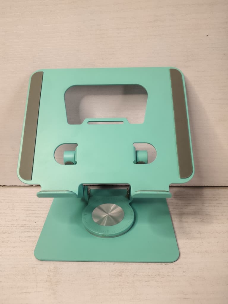 360 Rotating, adjustable tablet stand without fan.